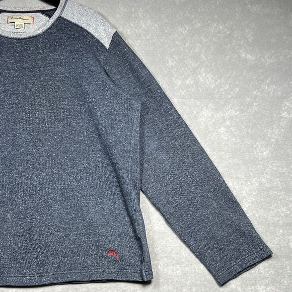 Tommy Bahama Blue Crew Neck Long Sleeve Pullover Sweatshirt Men’s XXL Flawed - Picture 5 of 16